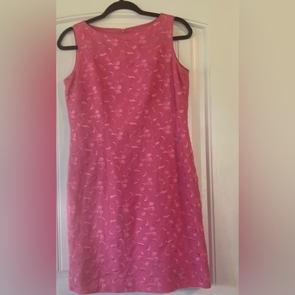 Jessica Howard Barbie Pink linen blend Shift Dress Size 8 - Picture 1 of 6